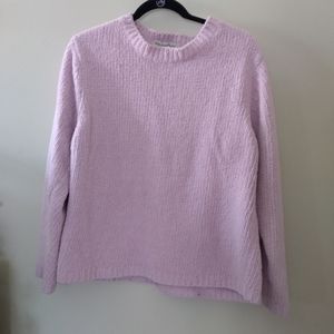 Pink soft long sleeve over size sweater Large